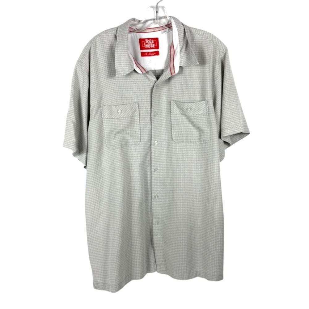 Toes On The Nose XL Short Sleeve Button Up Shirt Plaid